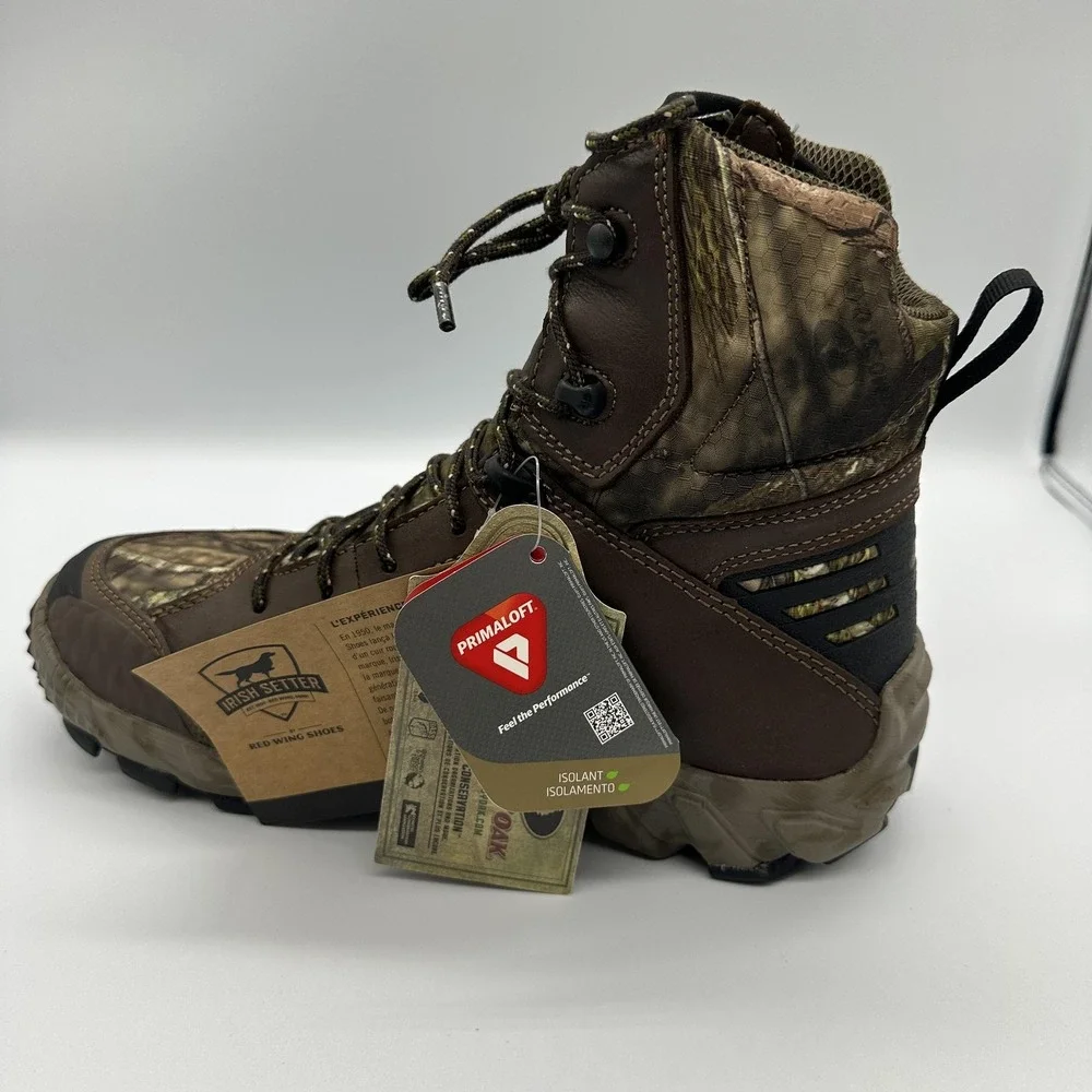 Irish Setter VaprTrek 2839 Boots Womens Size 10 Brown Camo Waterproof Hunting